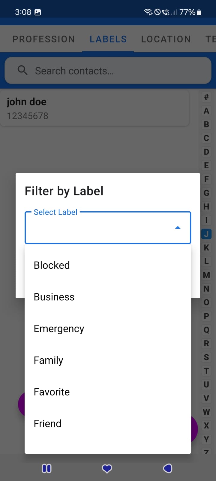 Contact Manager Screenshot