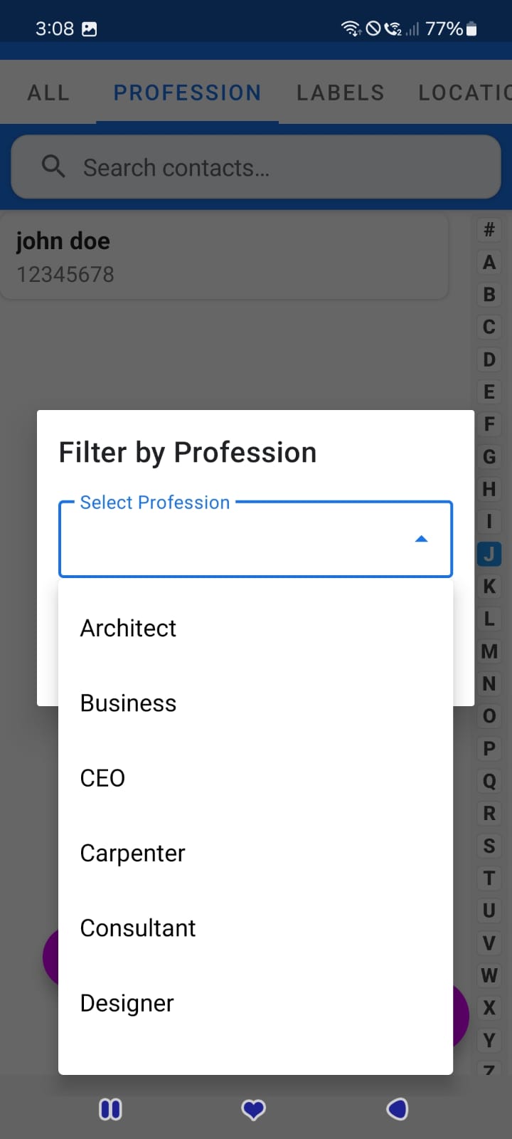 Contact Manager Screenshot
